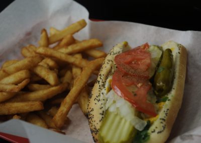 Chicago Style Hot Dog with Fries