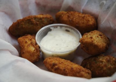 Jalapeno Cheddar Poppers with Ranch